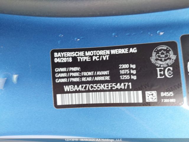 WBA4Z7C55KEF54471 BMW 440I