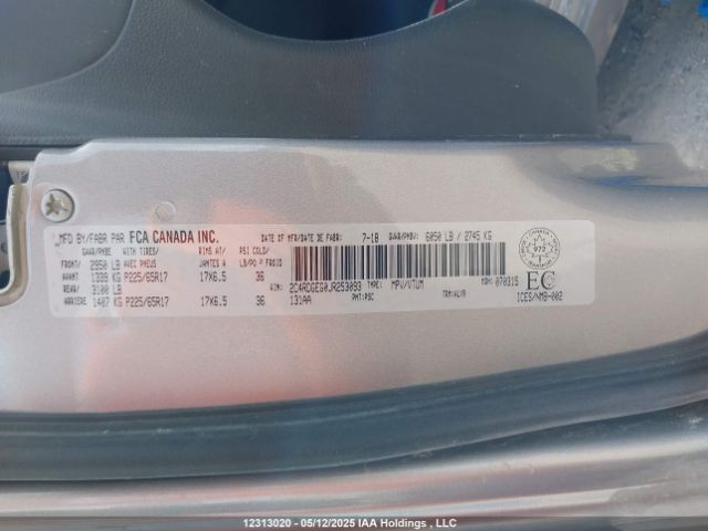 2C4RDGEG0JR253093 Dodge Grand Caravan