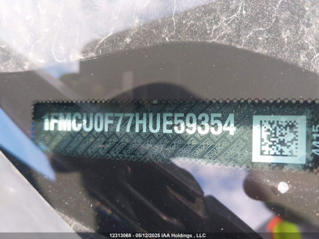 1FMCU0F77HUE59354 Ford ESCAPE S