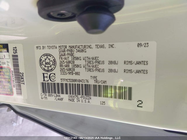 Toyota v35a-fts 2024 5TFMC5DB0RX043176 Image 9