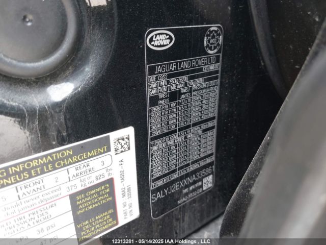 SALYJ2EXXNA335861 Land Rover aj20-p