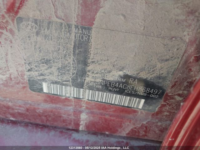 5NPEB4AC8EH868497 Hyundai gamma