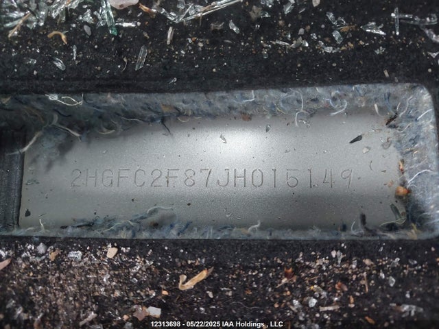 Honda k20c2 2018 2HGFC2F87JH015149 Image 9