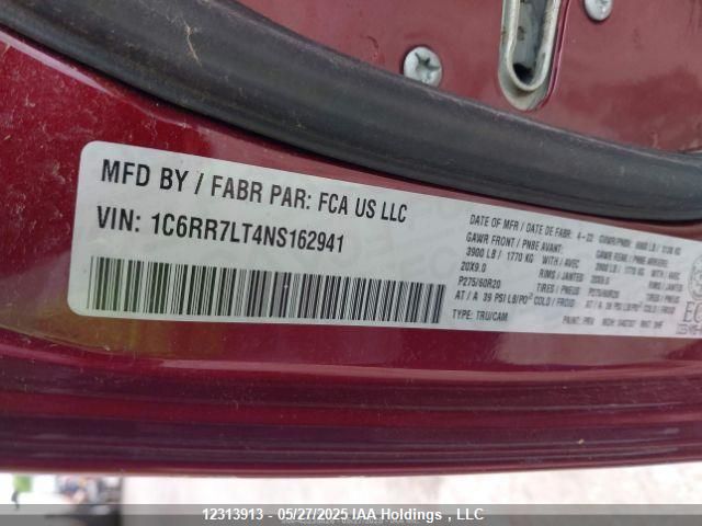 1C6RR7LT4NS162941 Dodge RAM 1500
