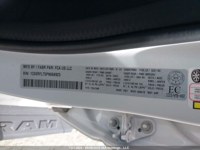 1C6SRFLT5PN668923 RAM 1500