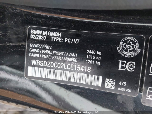 WBSDZ0C02LCE15418 BMW M8