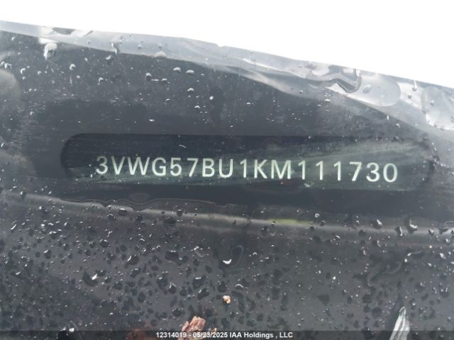 3VWG57BU1KM111730 Volkswagen Jetta Sel Premium