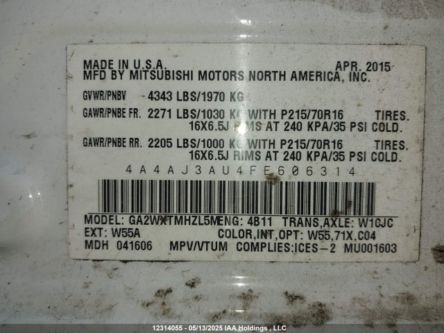 Mitsubishi RVR SE 2015 4A4AJ3AU4FE606314 Image 19