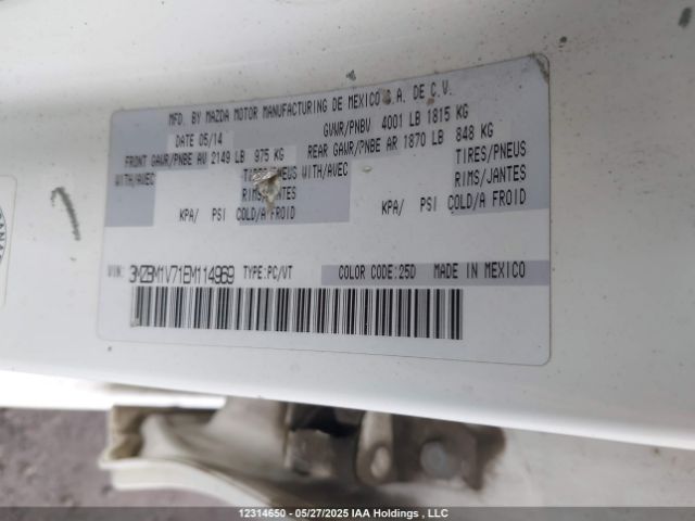 3MZBM1V71EM114969 Mazda MAZDA3
