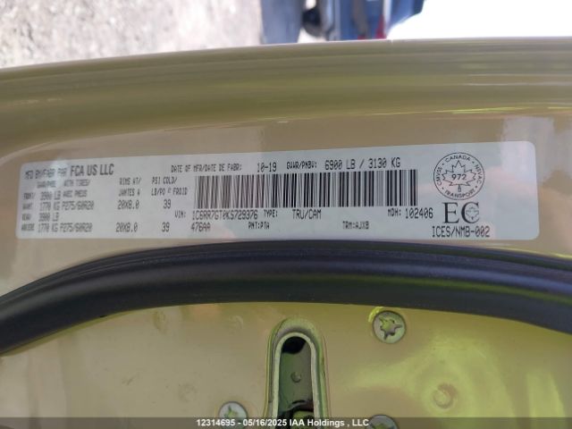 1C6RR7GT0KS729376 RAM 2019