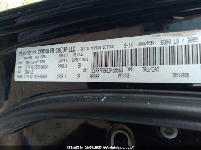 RAM 2014 2014 1C6RR7FG6ES459563 Image 13