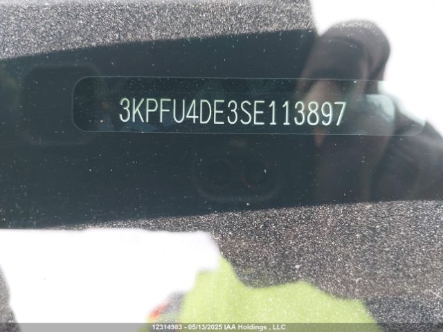 3KPFU4DE3SE113897 KIA k4