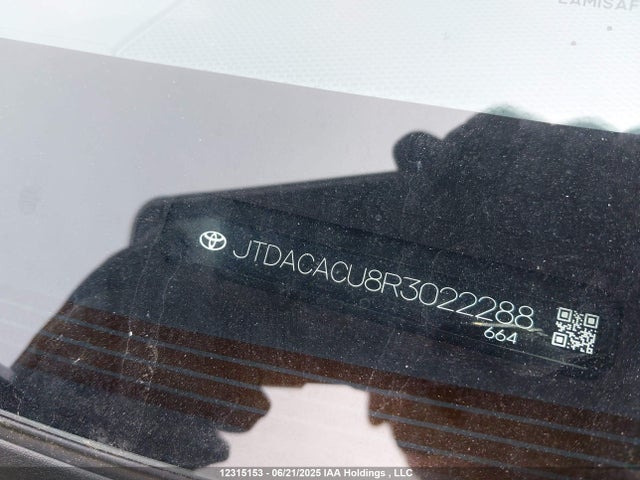 JTDACACU8R3022288 Toyota m20a-fxs