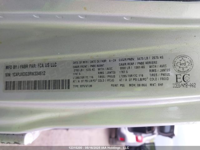 1C4PJXDG3RW334612 Jeep Wrangler Sport