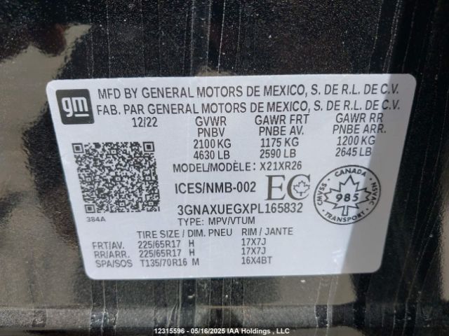 3GNAXUEGXPL165832 Chevrolet Equinox