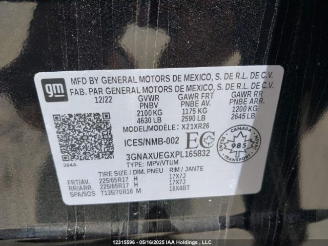 3GNAXUEGXPL165832 Chevrolet Equinox