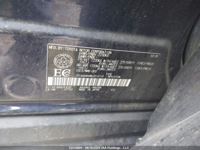 JTEAAAAH8MJ014719 Toyota a25a-fxs, 3nm+4nm
