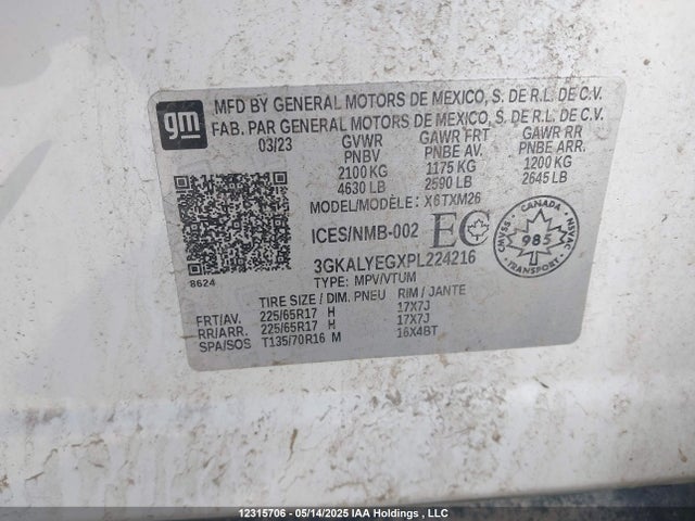 3GKALYEGXPL224216 GMC Terrain At4