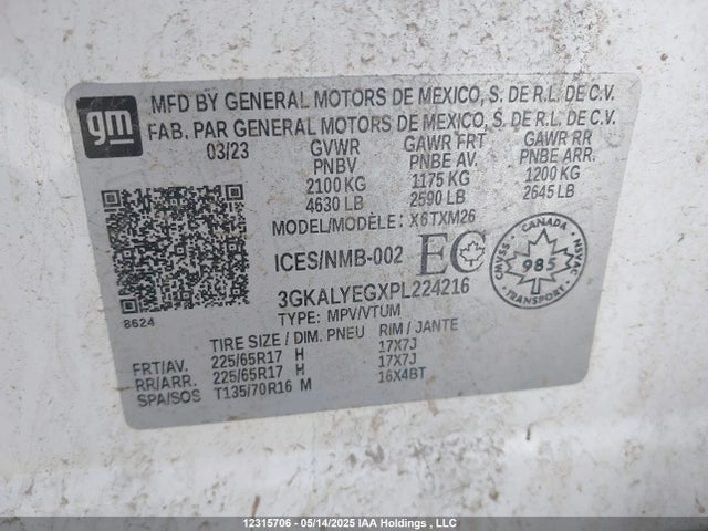 3GKALYEGXPL224216 GMC Terrain At4
