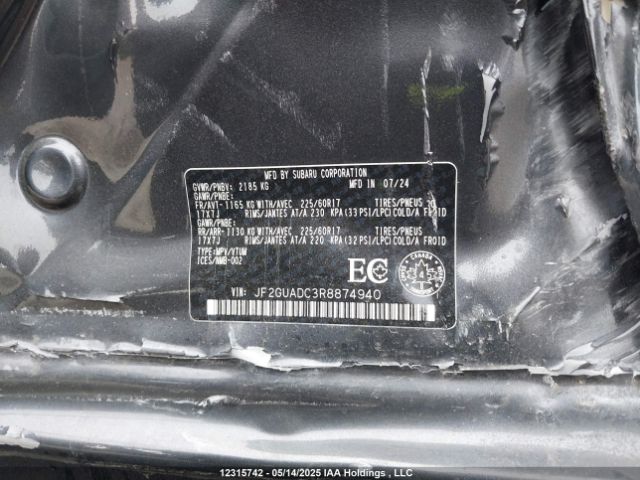 JF2GUADC3R8874940 Subaru Crosstrek Touring