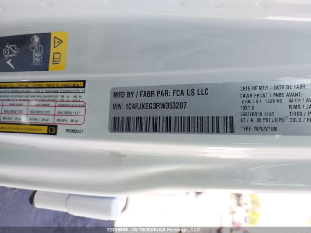 1C4PJXEG3RW353207 Jeep Wrangler