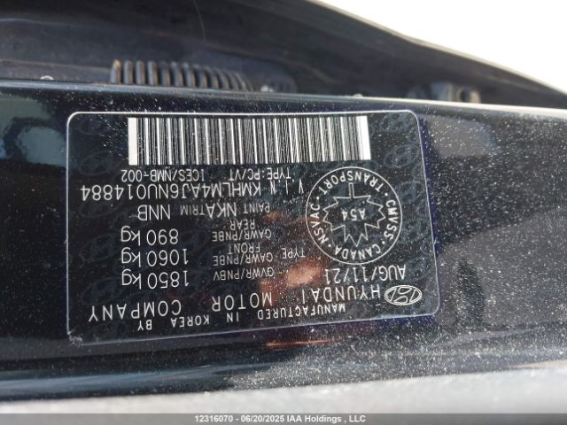 KMHLM4AJ6NU014884 Hyundai gdi kappa