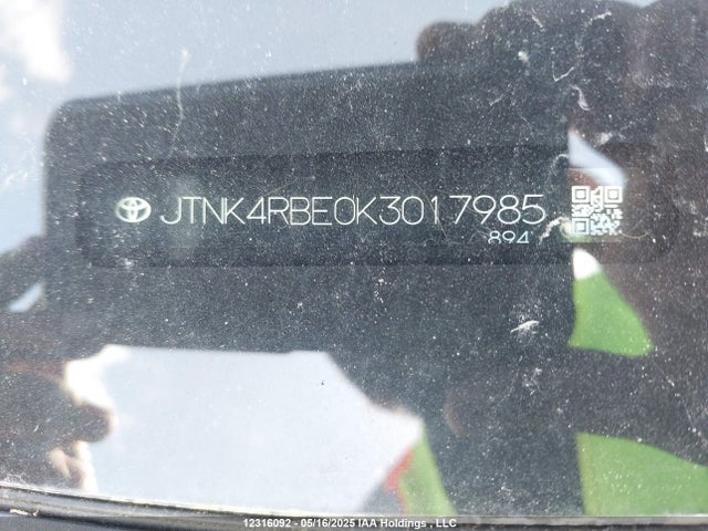 JTNK4RBE0K3017985 Toyota m20a-fks