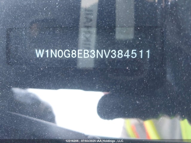 W1N0G8EB3NV384511 Mercedes-Benz m274