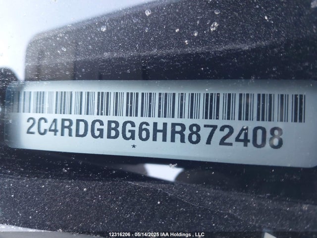 2C4RDGBG6HR872408 Dodge Grand Caravan