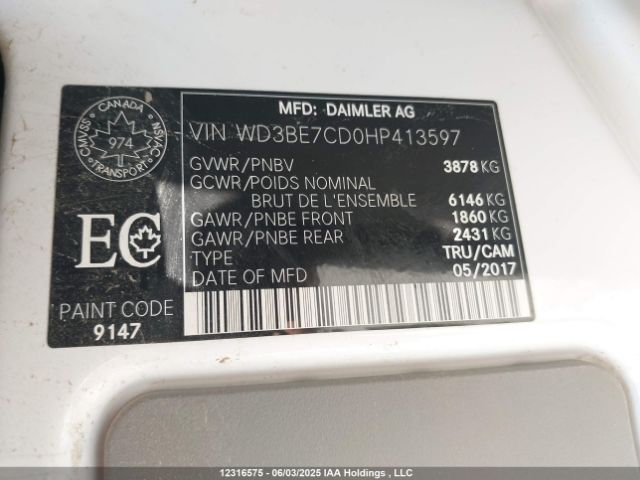 WD3BE7CD0HP413597 Mercedes-Benz om642