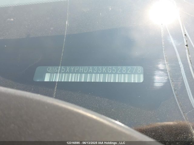 5XYPHDA33KG528278 KIA Sorento 2.4l Ex