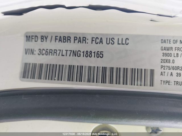3C6RR7LT7NG188165 RAM 1500