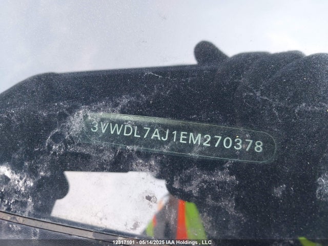 12317101 :رقم المزاد ، 3VWDL7AJ1EM270378 vin ، 2014 Volkswagen Jetta Tdi مزاد بيع