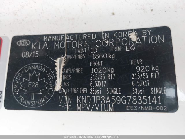 KNDJP3A59G7835141 KIA Soul