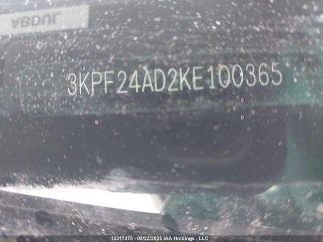 3KPF24AD2KE100365 KIA mpi nu