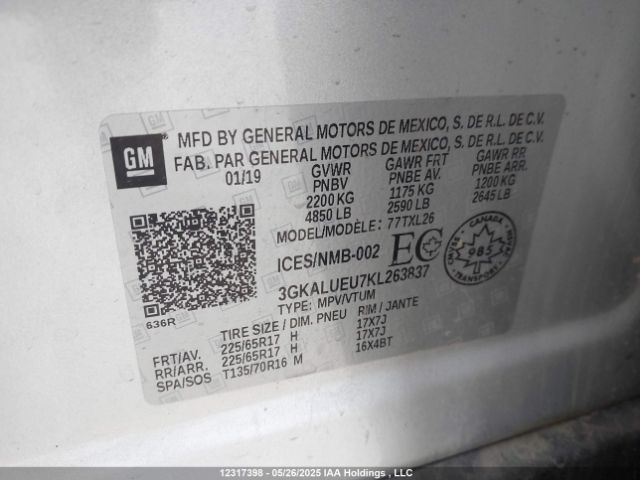 3GKALUEU7KL263837 GMC Terrain Sle