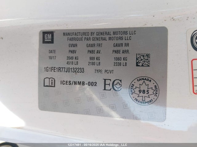 1G1FE1R77J0132233 Chevrolet lt1 - direct injection, afm, variable valve timing, high output, alum