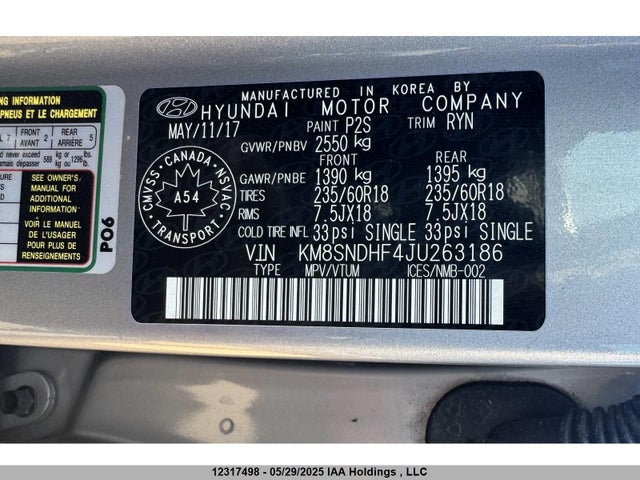 KM8SNDHF4JU263186 Hyundai gdi lambda ?