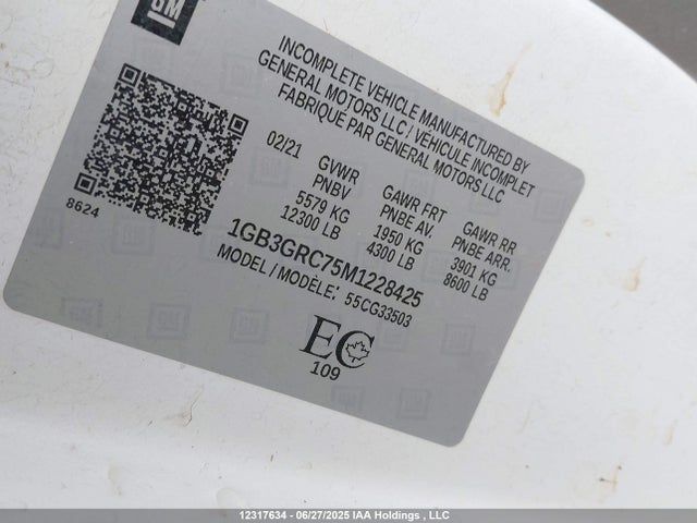 1GB3GRC75M1228425 Chevrolet l8t