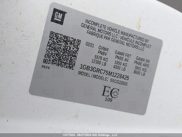 1GB3GRC75M1228425 Chevrolet l8t