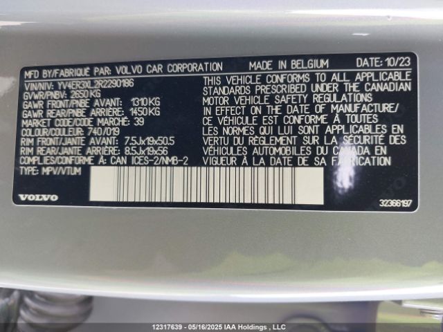 YV4ER3XL2R2290186 Volvo e400v12
