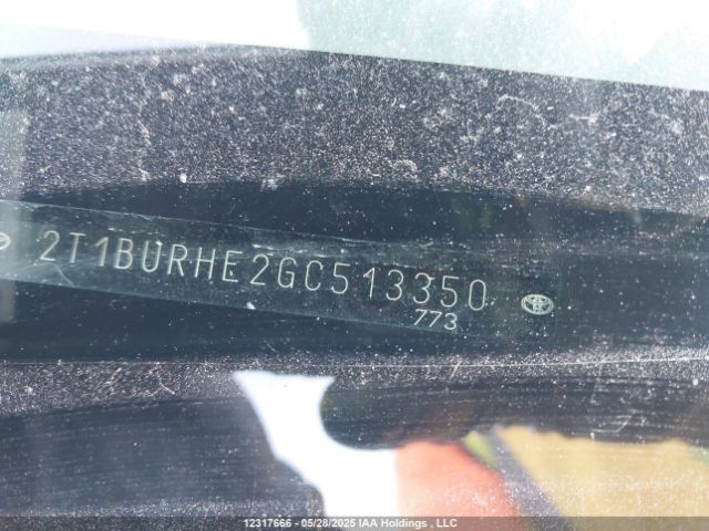 2T1BURHE2GC513350 Toyota 2zr-fe