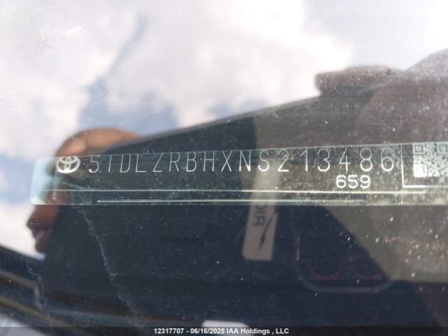 5TDLZRBHXNS213486 Toyota 2gr-fks