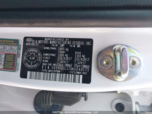 5XYRGDLC5MG048173 KIA gdi theta-iii