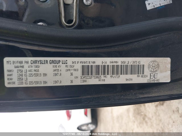 3C4PDCCG2FT530625 Dodge 2015