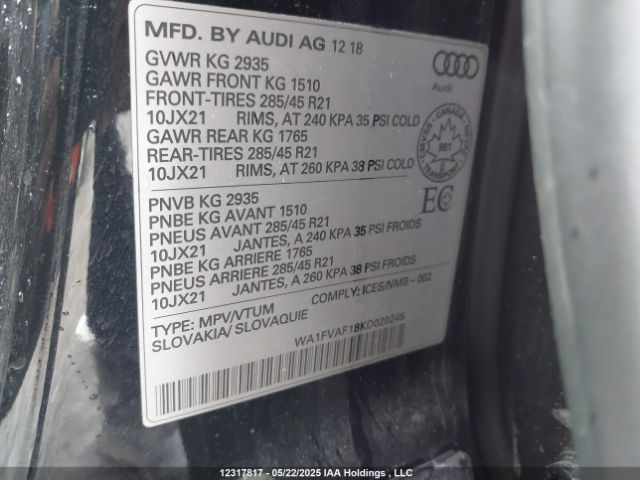 WA1FVAF18KD020245 Audi Q8