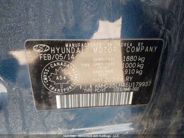 KMHD35LH4EU179937 Hyundai Elantra