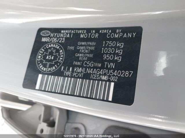 KMHLN4AG4PU540287 Hyundai mpi nu pe