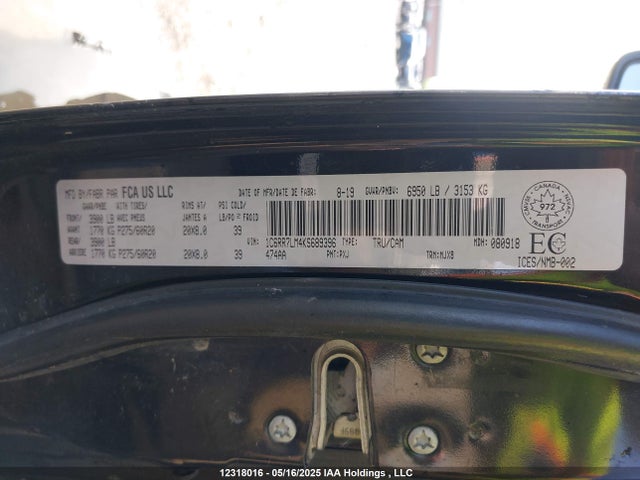 1C6RR7LM4KS689396 RAM 1500