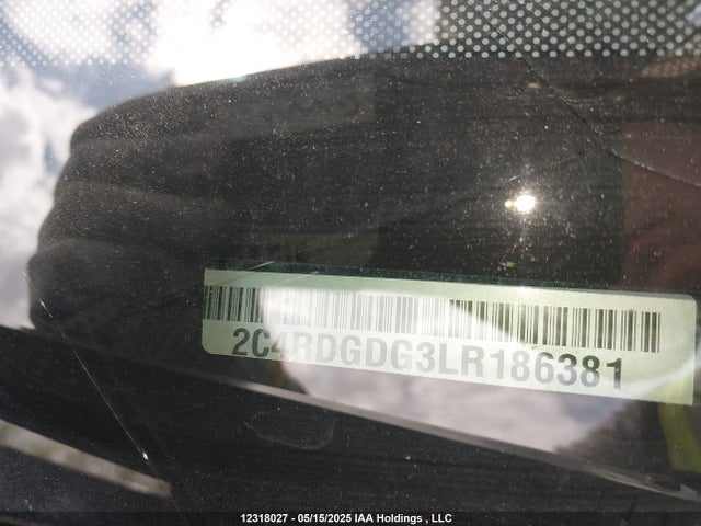 2C4RDGDG3LR186381 Dodge 2020